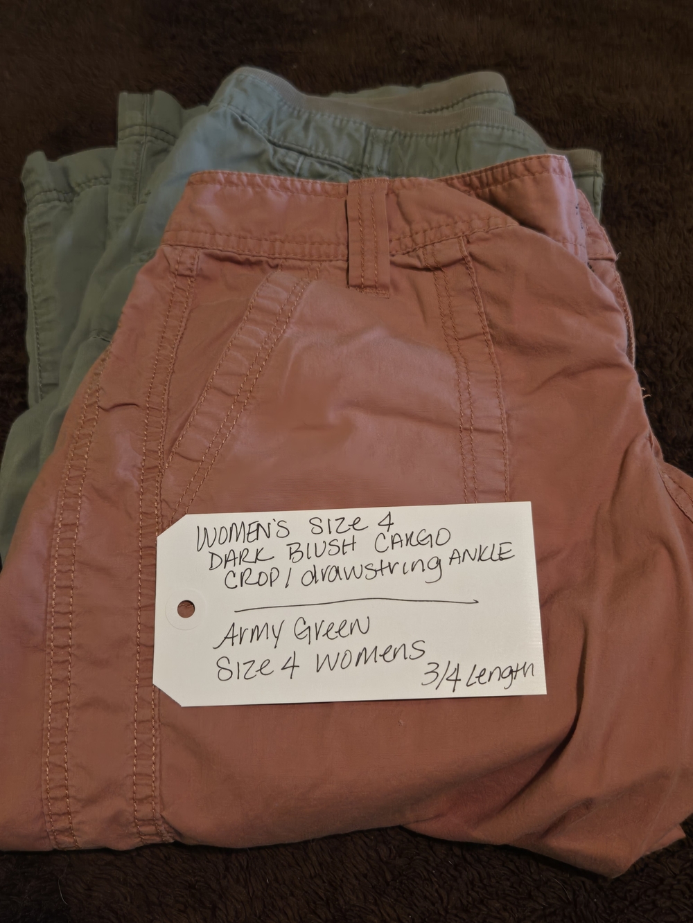 2 Pair Lightwieght Summer Crop Pamts